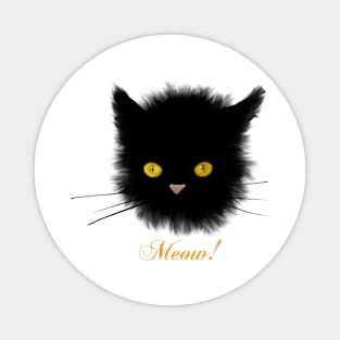 Black Cat - Halloween Magnet